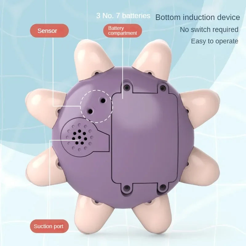 Toys Spray Water Shower Bathing Whale Ball with LED Light And Music For Kids