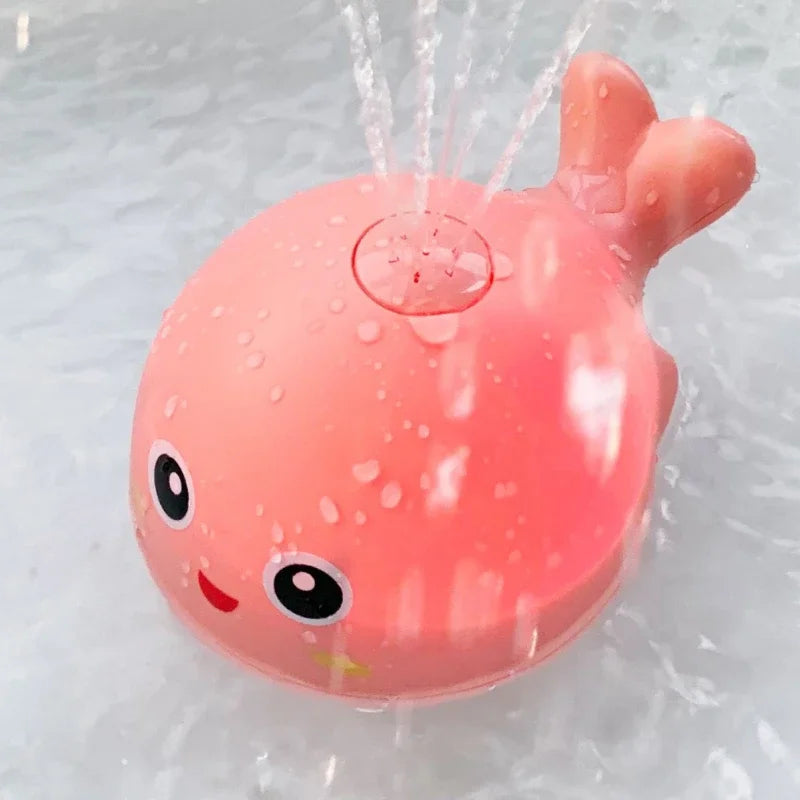 Toys Spray Water Shower Bathing Whale Ball with LED Light And Music For Kids
