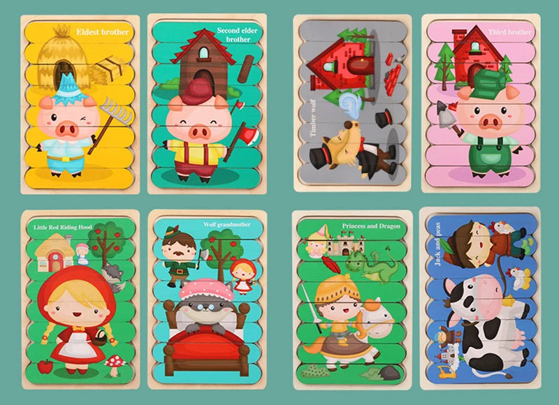 Montessori Puzzle Alphabet en Bois Pour Enfant 2 -3 ans