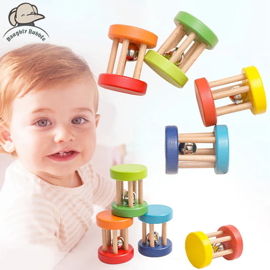 Hochets en bois pour bébé de 0 à 12 mois, jeu d'entraînement auditif