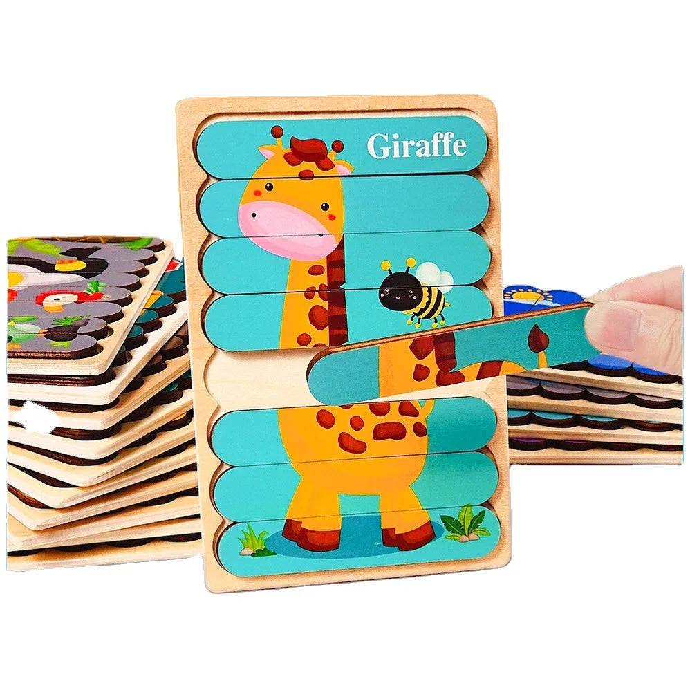 Montessori Puzzle Alphabet en Bois Pour Enfant 2 -3 ans