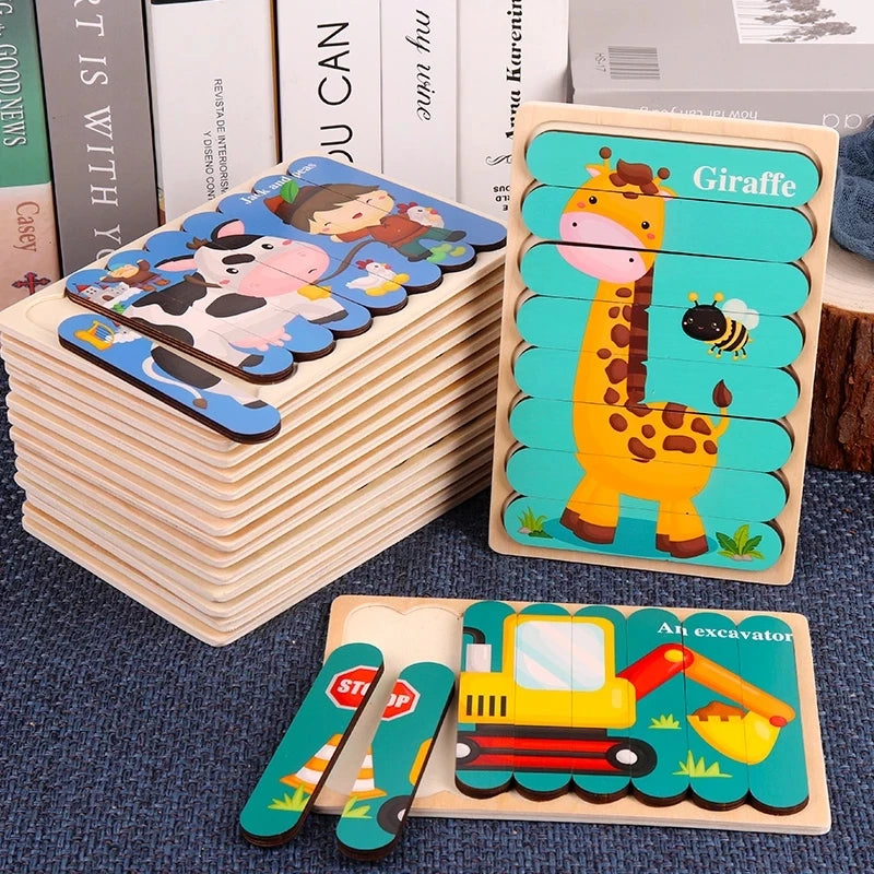 Montessori Puzzle Alphabet en Bois Pour Enfant 2 -3 ans
