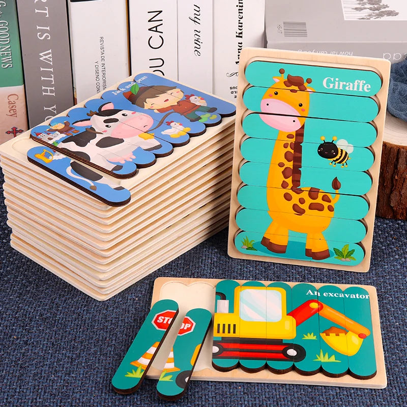 Montessori Puzzle Alphabet en Bois Pour Enfant 2 -3 ans