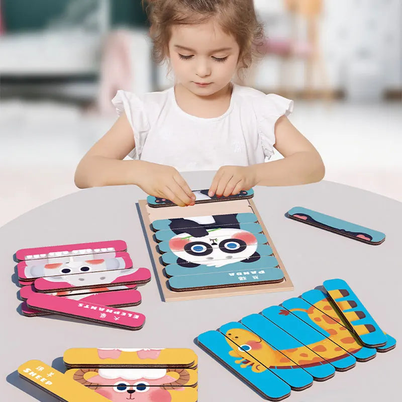 Montessori Puzzle Alphabet en Bois Pour Enfant 2 -3 ans