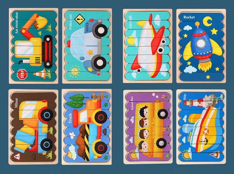 Montessori Puzzle Alphabet en Bois Pour Enfant 2 -3 ans
