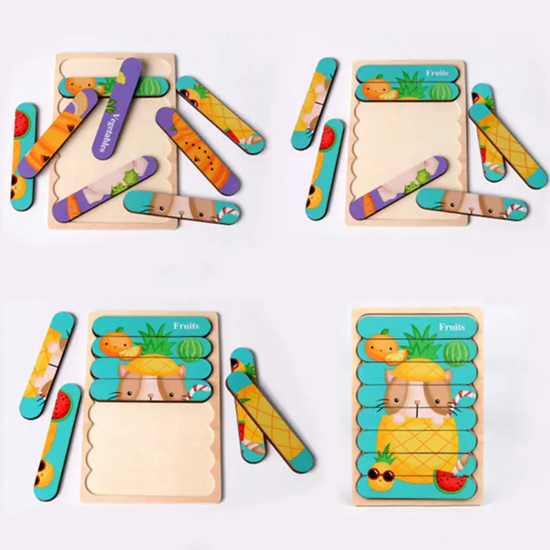 Montessori Puzzle Alphabet en Bois Pour Enfant 2 -3 ans