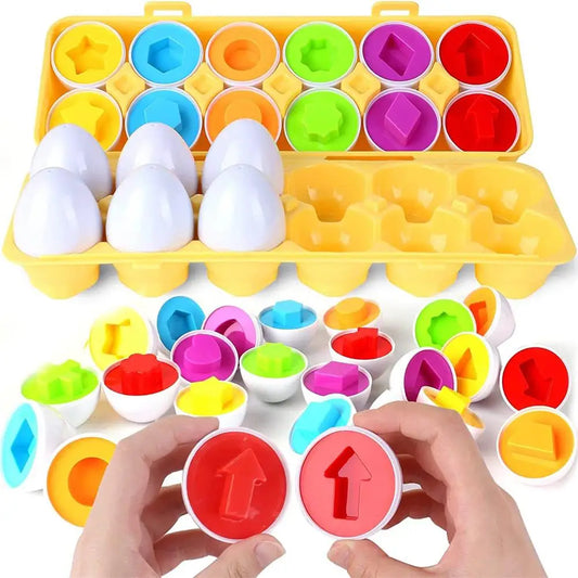 6-12PCS Puzzle Oeufs Enfant