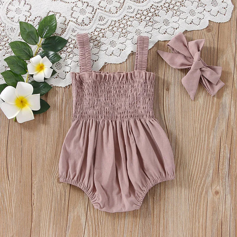 Combinaison d'été pour fille avec Bandeau Fille