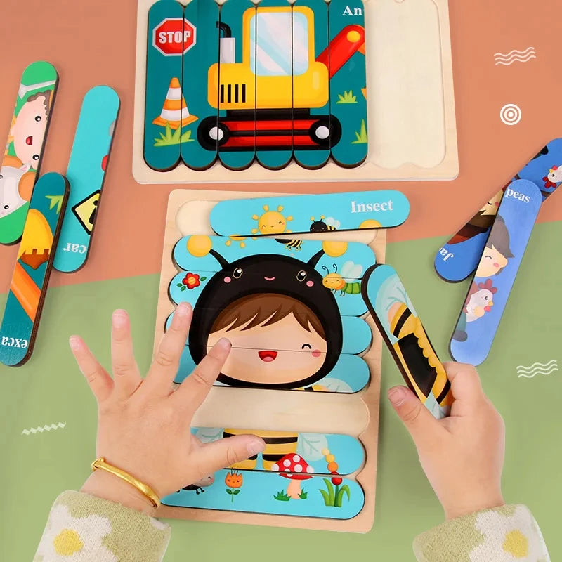 Montessori Puzzle Alphabet en Bois Pour Enfant 2 -3 ans