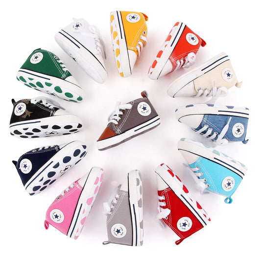 New Baby Shoes Boys Girls Classic Canvas Casual Sneakers