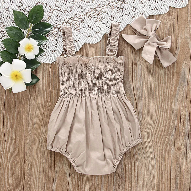 Combinaison d'été pour fille avec Bandeau Fille