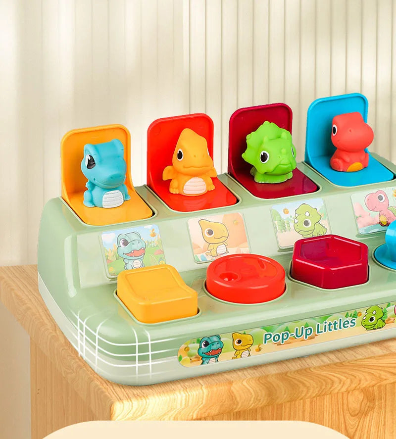 Baby Toys 6 to 12 Months Pop Up Animals Cause and Effect Toy