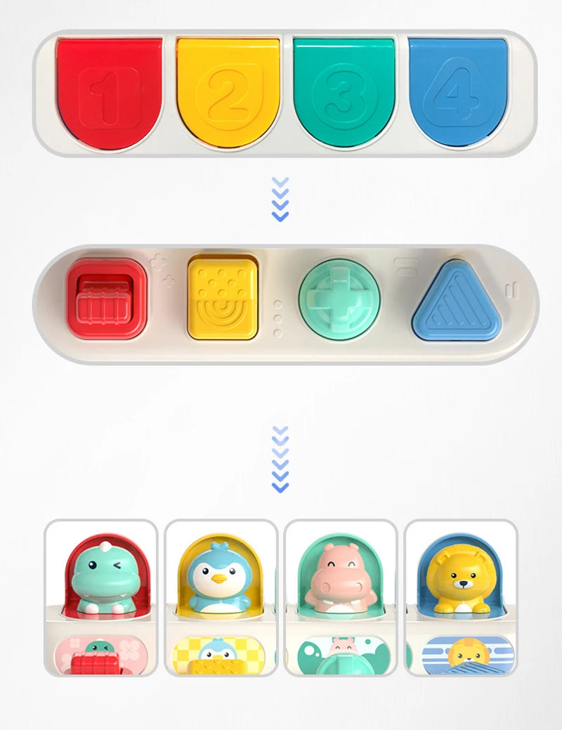 Baby Toys 6 to 12 Months Pop Up Animals Cause and Effect Toy