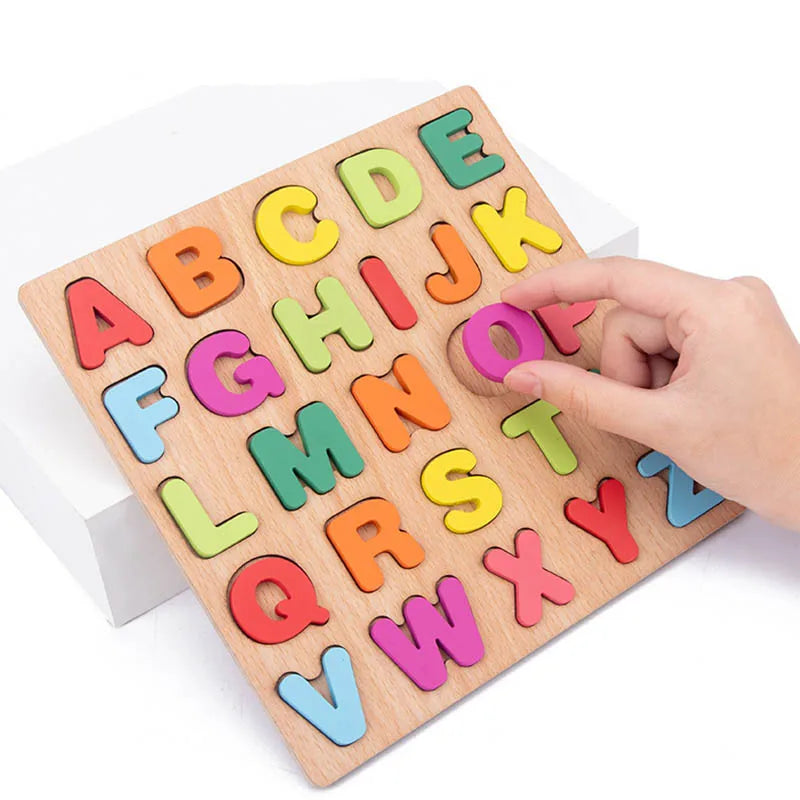 Montessori Puzzle Alphabet en Bois Pour Enfant 2 -3 ans