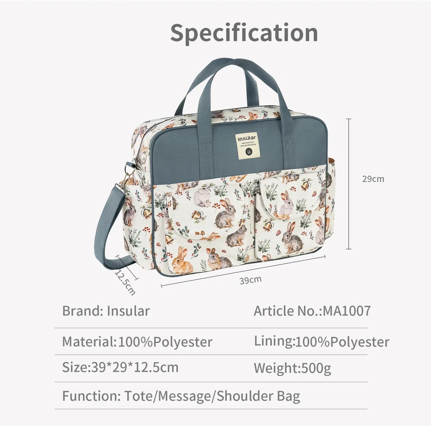 sac à langer grande capacité pour bebe