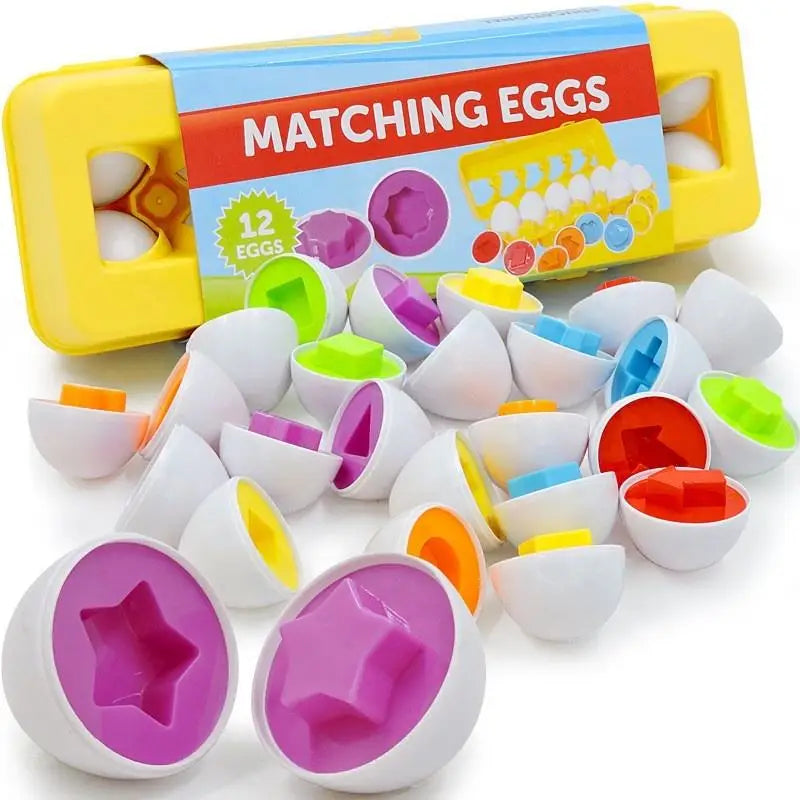 6-12PCS Puzzle Oeufs Enfant