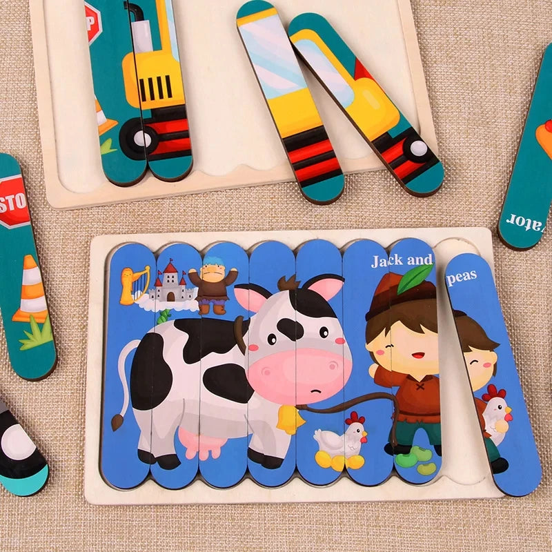 Montessori Puzzle Alphabet en Bois Pour Enfant 2 -3 ans