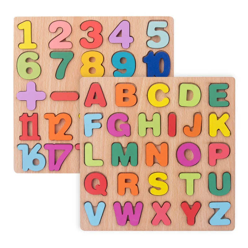 Montessori Puzzle Alphabet en Bois Pour Enfant 2 -3 ans
