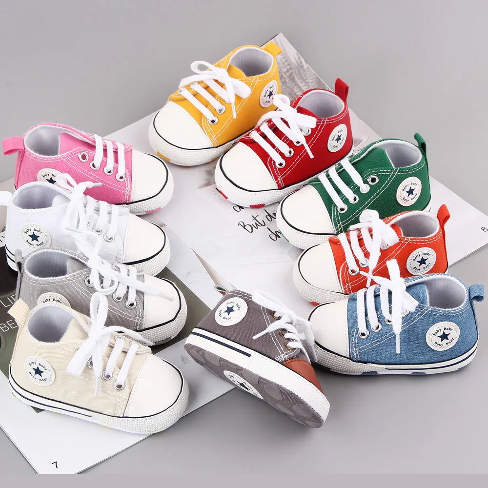 New Baby Shoes Boys Girls Classic Canvas Casual Sneakers