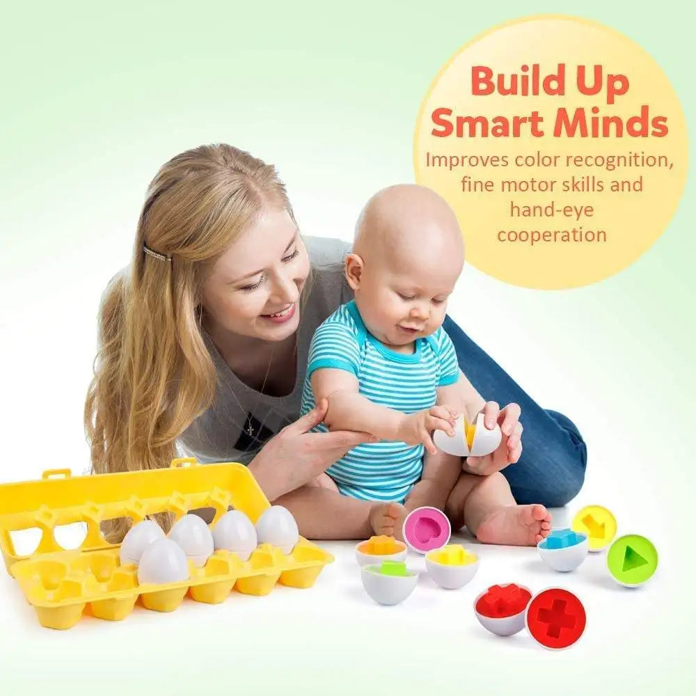 6-12PCS Puzzle Oeufs Enfant