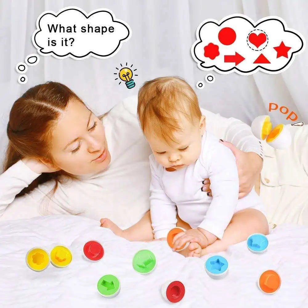 6-12PCS Puzzle Oeufs Enfant