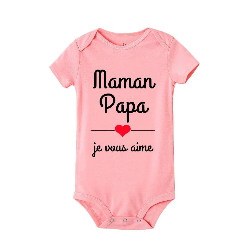 Body bébé "Maman, papa, je t'aime"