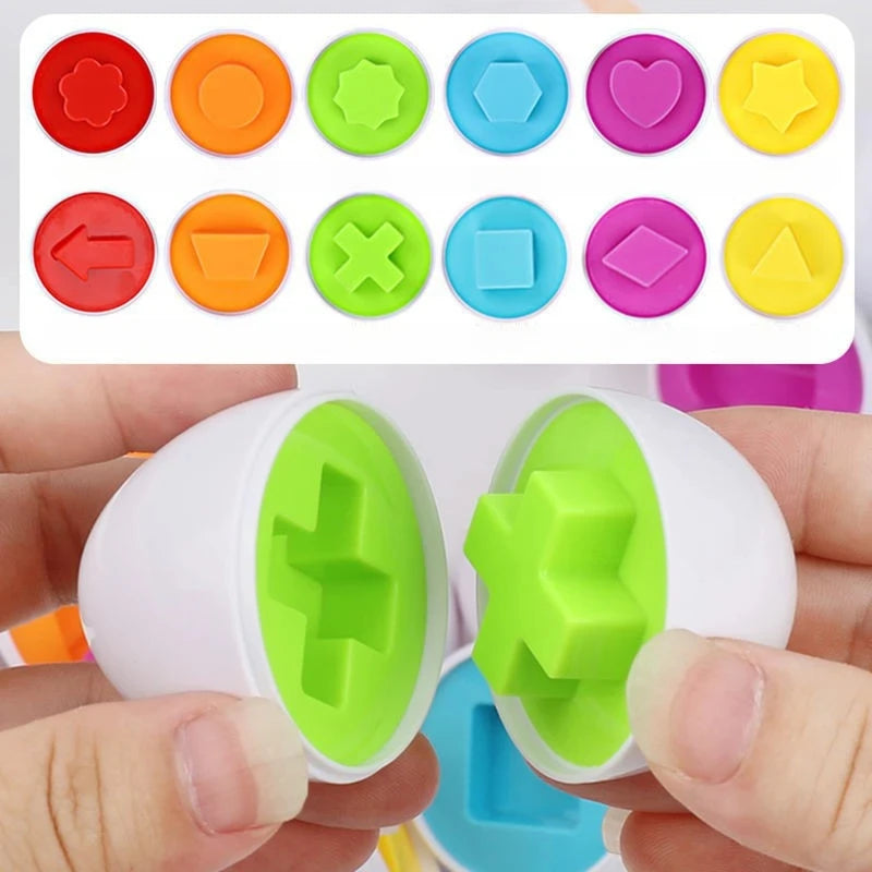 6-12PCS Puzzle Oeufs Enfant