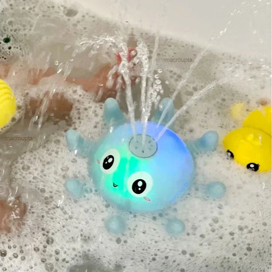 Toys Spray Water Shower Bathing  Whale Ball with LED Light And Music For Kids