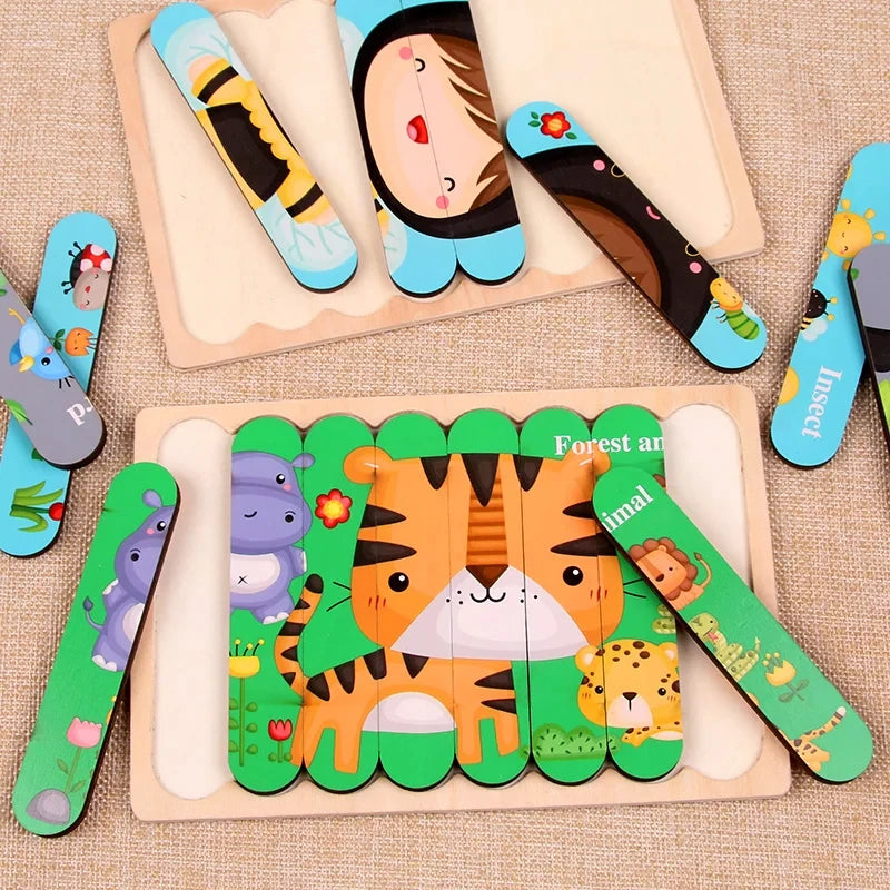 Montessori Puzzle Alphabet en Bois Pour Enfant 2 -3 ans