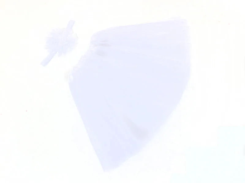 Ensemble jupe de tutu à fleurs moelleuses pour bébé fille, en rose avec bandeau,