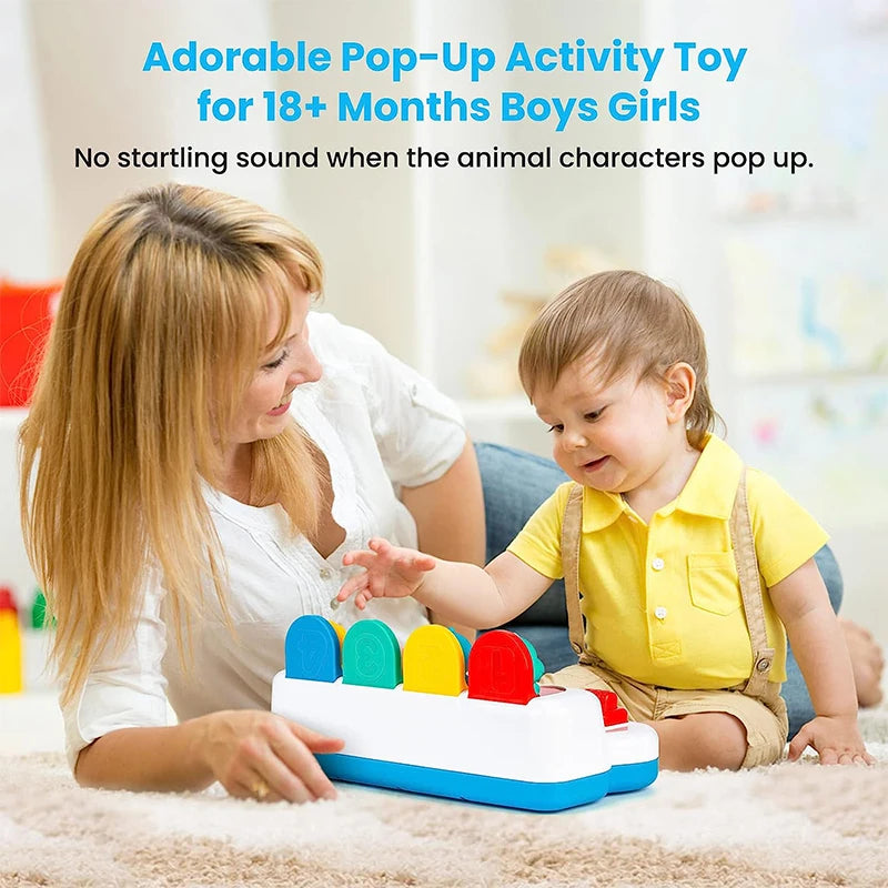 Baby Toys 6 to 12 Months Pop Up Animals Cause and Effect Toy