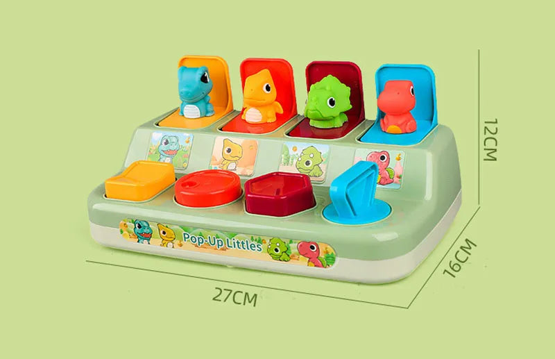 Baby Toys 6 to 12 Months Pop Up Animals Cause and Effect Toy