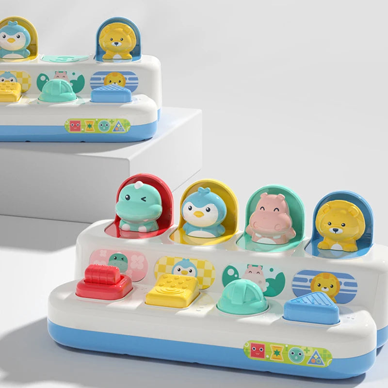 Baby Toys 6 to 12 Months Pop Up Animals Cause and Effect Toy