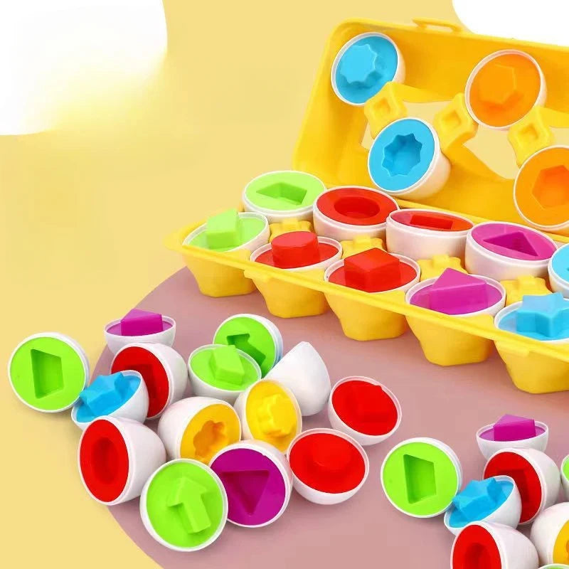 6-12PCS Puzzle Oeufs Enfant