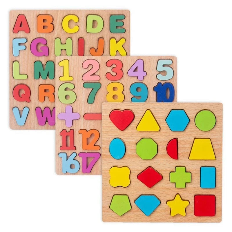 Montessori Puzzle Alphabet en Bois Pour Enfant 2 -3 ans