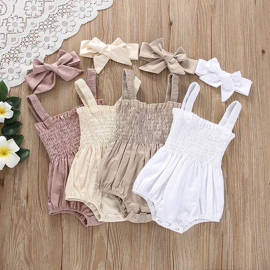 Combinaison d'été pour fille avec Bandeau Fille