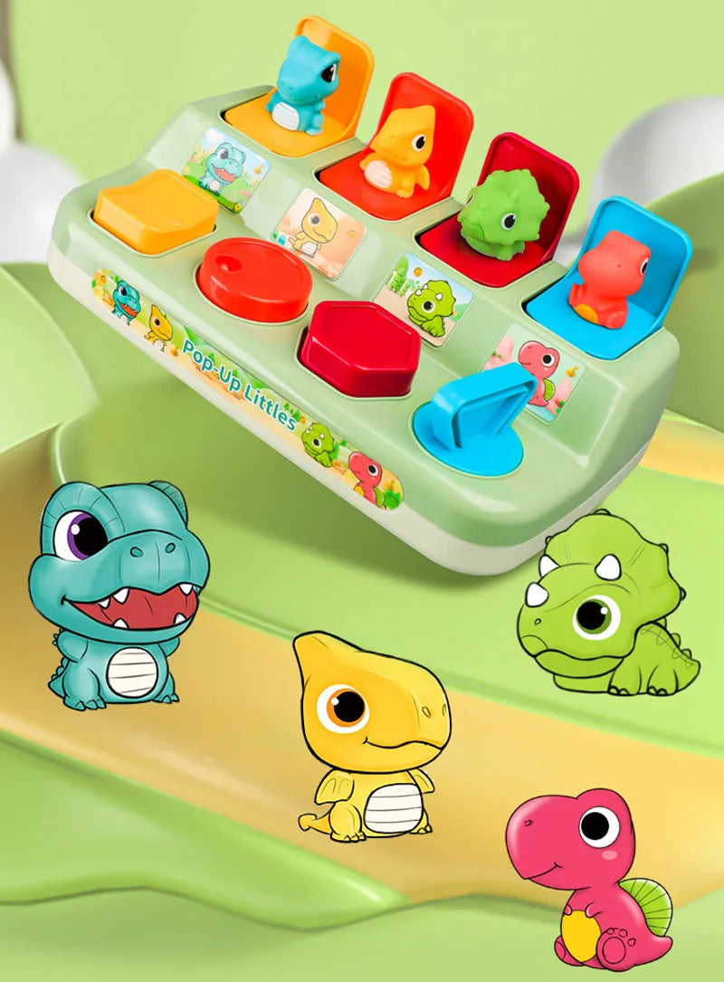 Baby Toys 6 to 12 Months Pop Up Animals Cause and Effect Toy