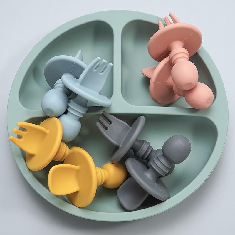 CuttieSpoon™ | Cuillère et fourchette pour bébé | Maman - Babylove