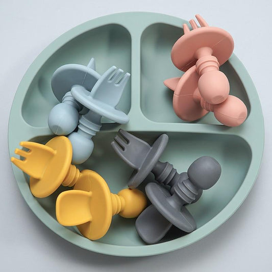 CuttieSpoon™ | Cuillère et fourchette pour bébé | Maman - Babylove
