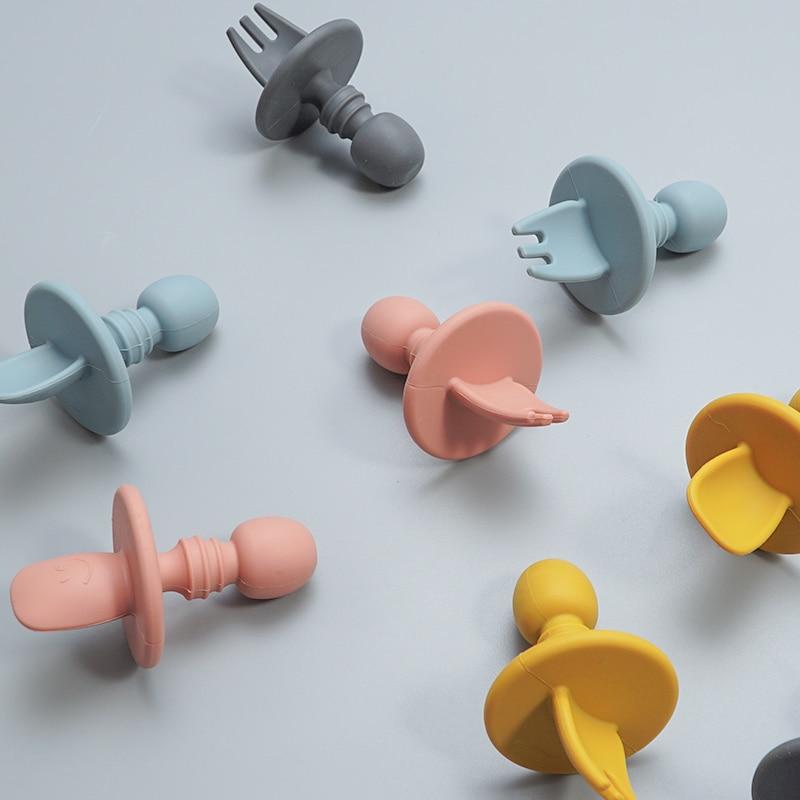 CuttieSpoon™ | Cuillère et fourchette pour bébé | Maman - Babylove