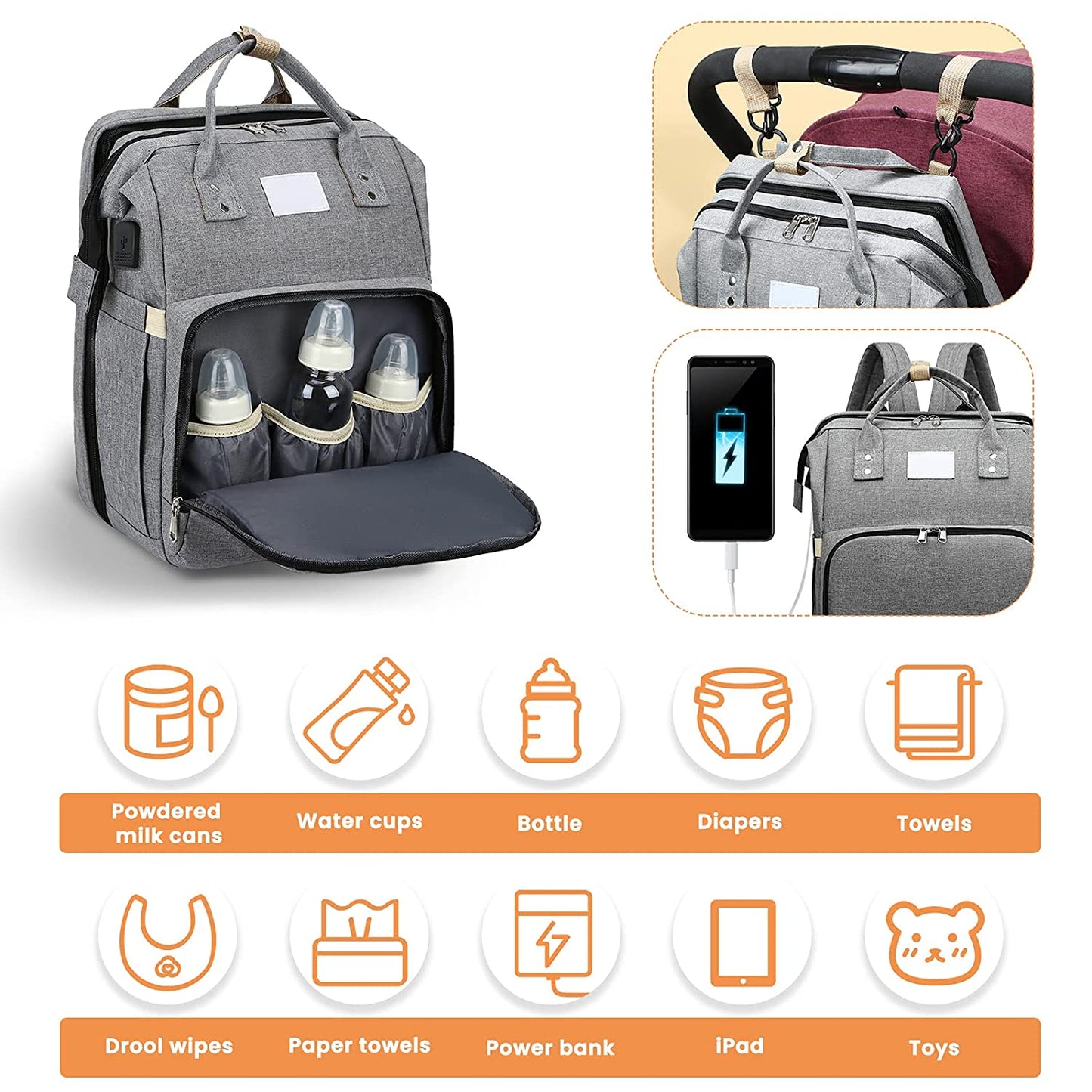 Sac à langer portatif | Berceau de voyage BabyNappy™ - Babylove