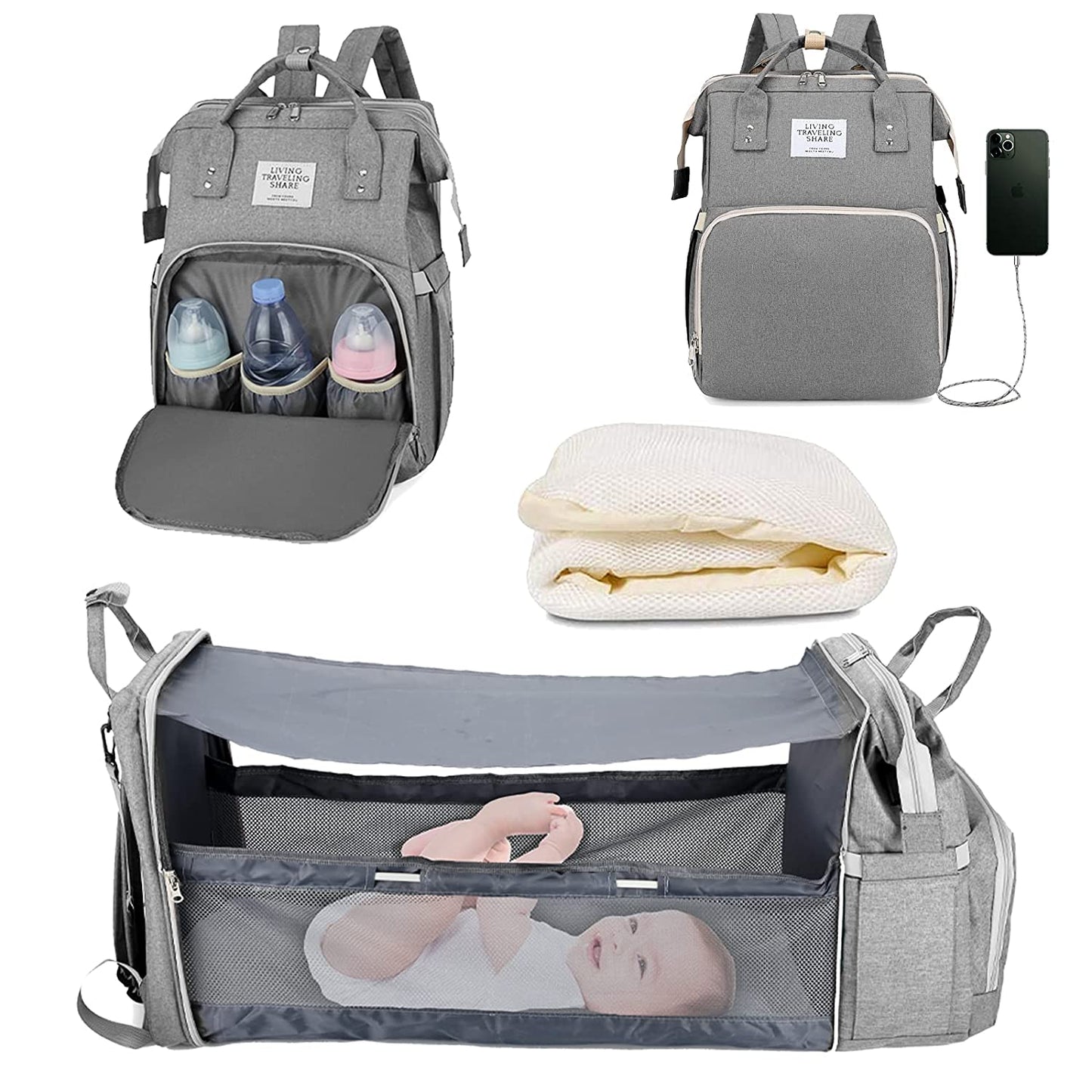 Sac à langer portatif | Berceau de voyage BabyNappy™ - Babylove