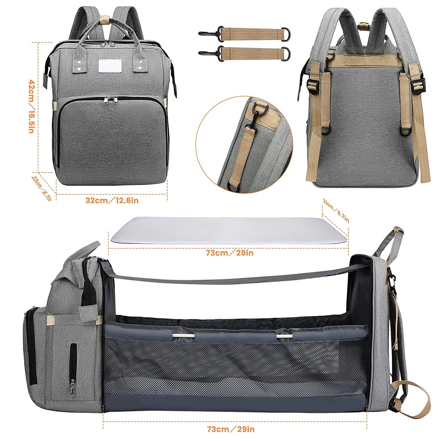 Sac à langer portatif | Berceau de voyage BabyNappy™ - Babylove