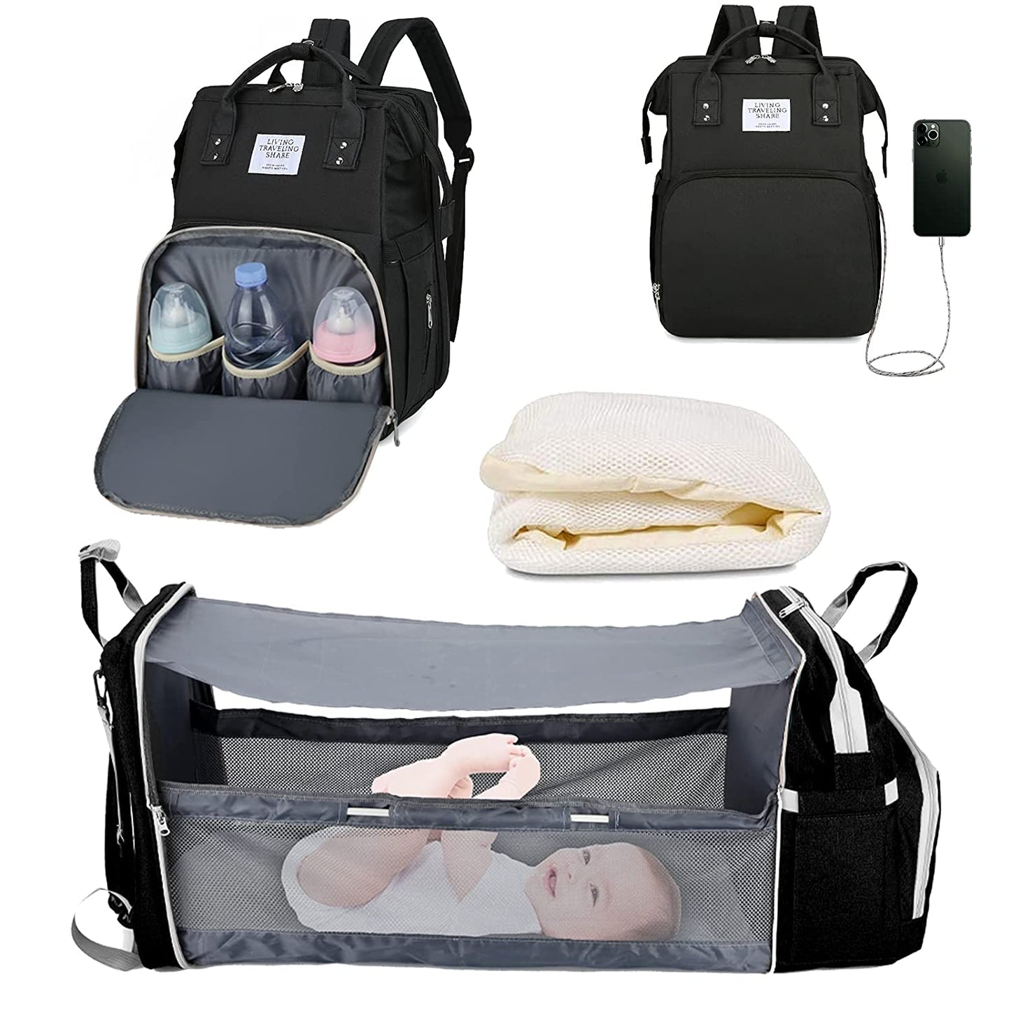 Sac à langer portatif | Berceau de voyage BabyNappy™ - Babylove