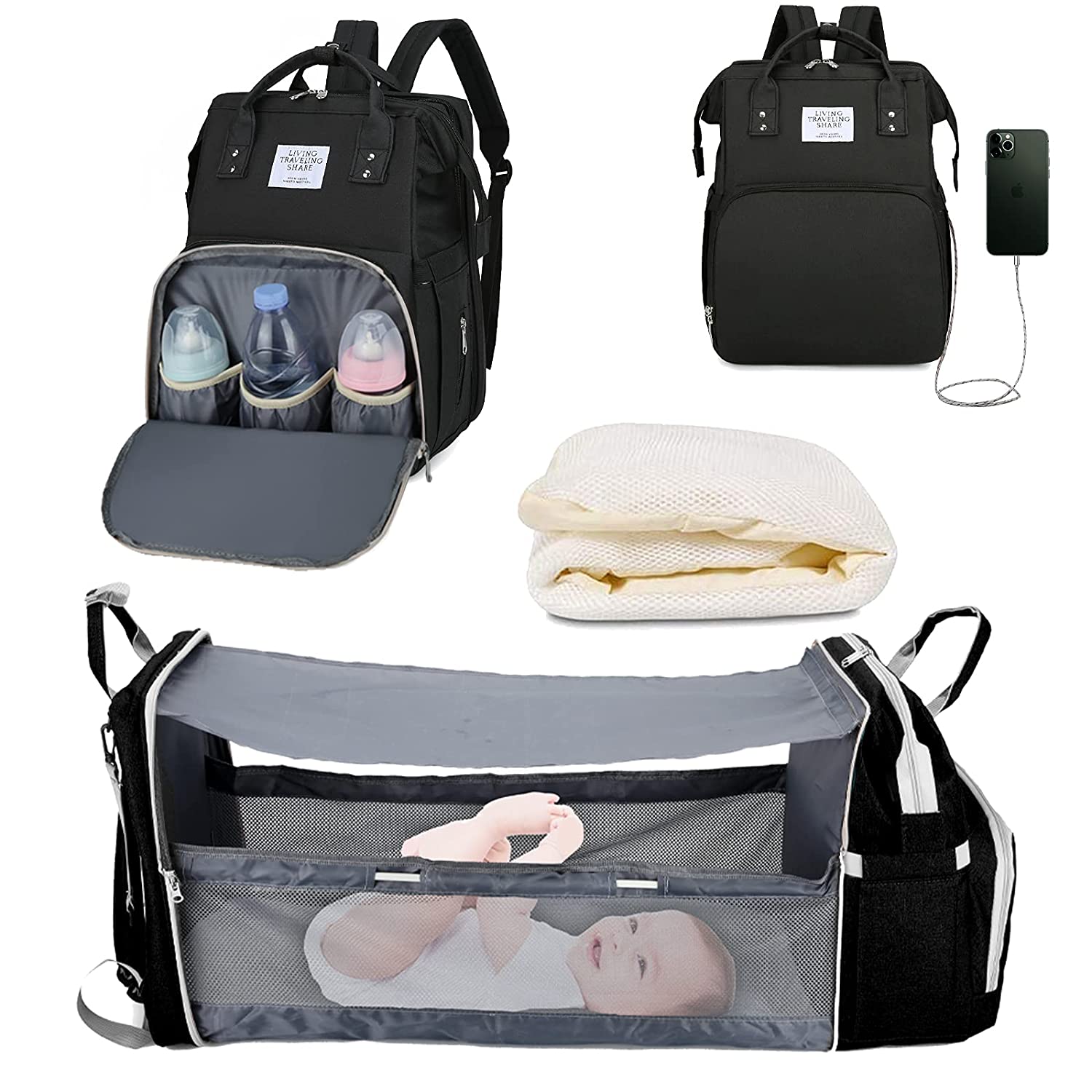 Sac à langer portatif | Berceau de voyage BabyNappy™ - Babylove